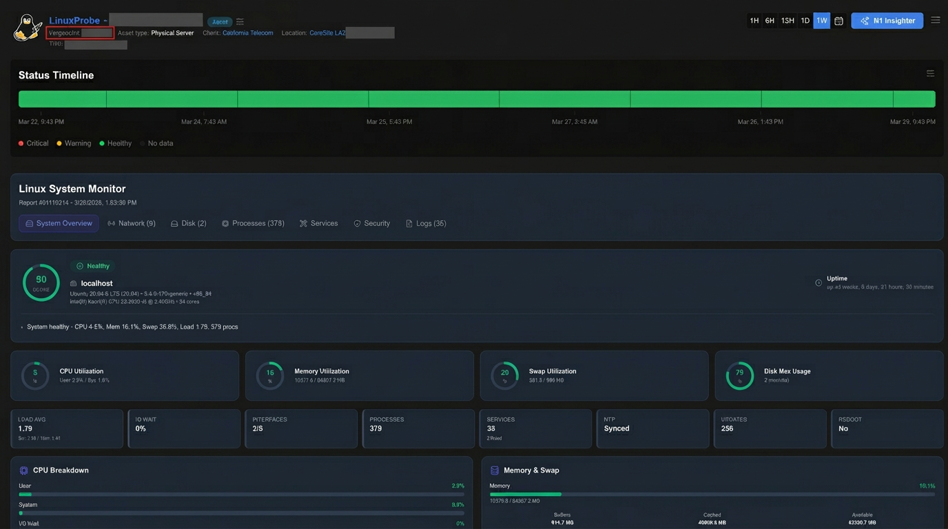Netverge Monitoring screenshot 1